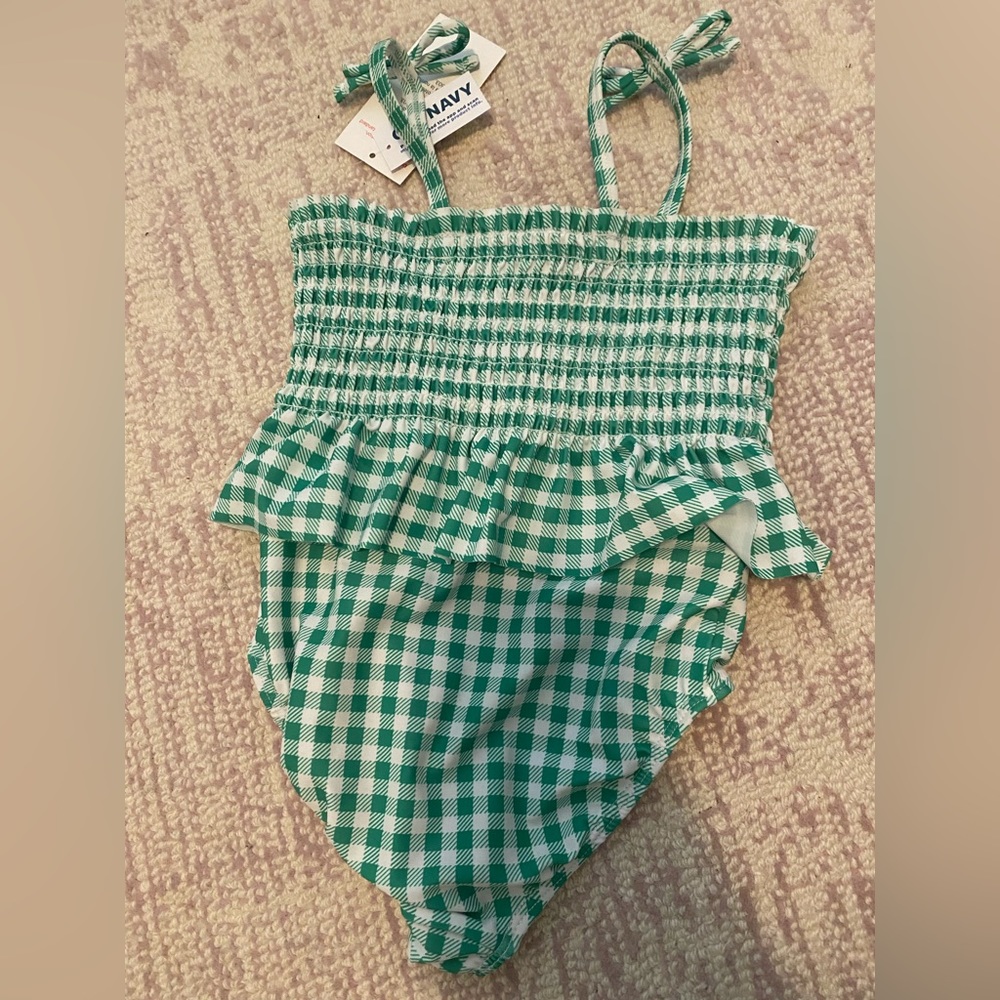 Old Navy Gingham 3T swim suit